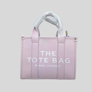 pink leather tote bag​