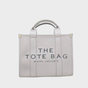 White Leather Tote Bag