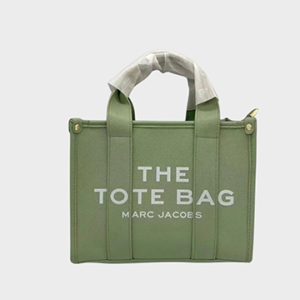 Green Leather Tote Bag