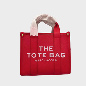 Red Leather Tote Bag